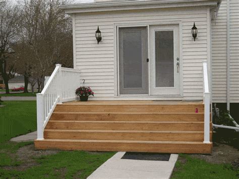Wood Back Door Patio Steps The Project Is Not Really That Easy But