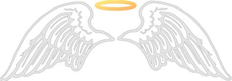 Wings With Halo Clip Art At Vector Clip Art Online Royalty