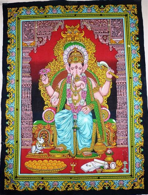Batik Art Hindu Elephant God Ganesha Ganpati By Genuineproducts52 16