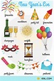 Happy New Year! New Year Vocabulary Words • 7ESL | English vocabulary ...