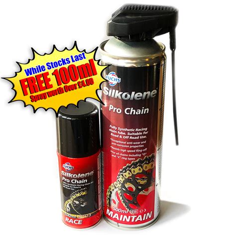 Silkolene Pro Chain Lube Ml Plus Ml Free Uk Delivery Flexible