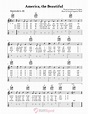 America, the Beautiful: Chords, Sheet Music, and Tab for Guitar with Lyrics