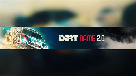 Free Dirt Rally 20 Youtube Banner Pack Template 5ergiveaways