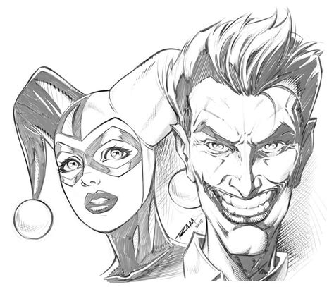 Joker And Harley Quinn By Https Deviantart Robertmarzullo On