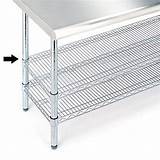 Seville Classics Stainless Steel Work Table