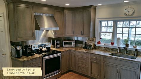 When you're putting together your kitchen, you'll need to choose your cupboards, countertops, appliances, and flooring in styles that show off your taste. New Kitchen Cabinet Colors and Driftwood Grey Stains ...