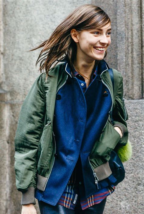 How To Wear A Bomber Jacket Like A Street Style Star Laiamagazine