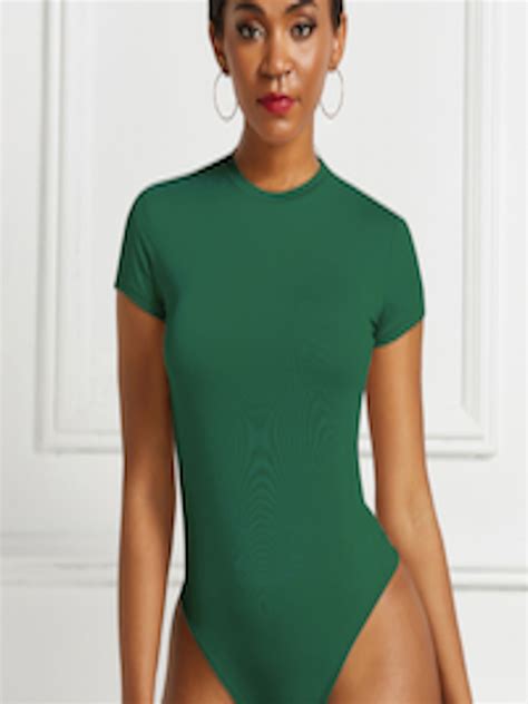 Buy Urbanic Women Green Solid Bodysuit Bodysuit For Women 16108052 Myntra