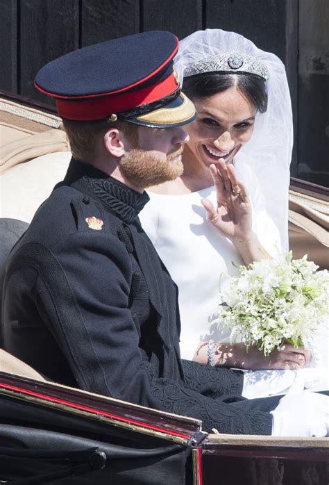 Newlyweds prince harry and meghan markle praised for adding a modern flavour to the royal wedding. Prince Harry and Meghan Markle Wedding Pictures | POPSUGAR ...