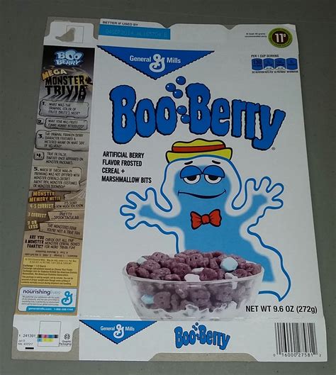 Retro General Mills Boo Berry Monster Cereal Box Target Etsy