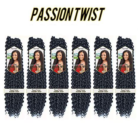 Hot Selling Passion Twist Hair Inch Black Heat Resistant Water Wave Crochet Braiding
