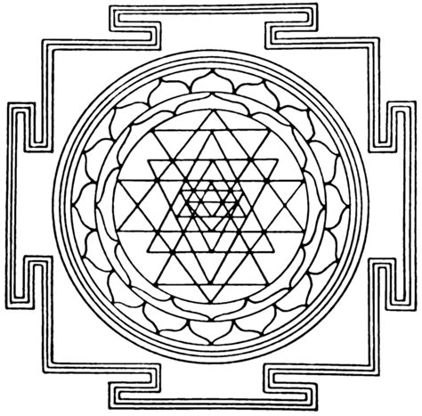 Sri Yantra Sri Yantra Shri Yantra Occult Symbols