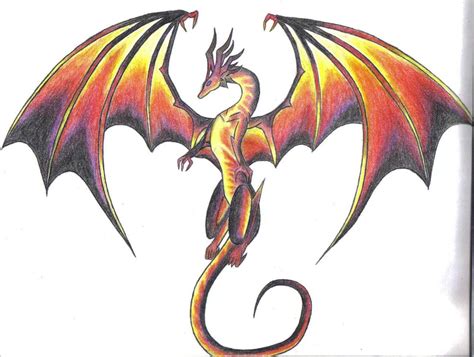 Realistic Dragon Drawing Free Download On Clipartmag