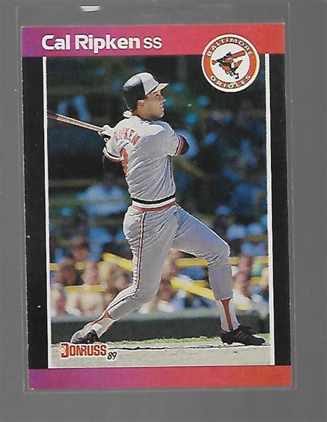 Cal Ripken Jr 1989 Donruss Vintage Baseball Card 51 Etsy