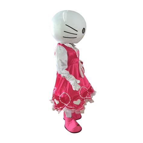 Cosplaydiy Unisex Mascot Costume Fancy Pink Hello Kitty Costume Cosplay