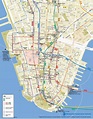 El centro de NYC mapa Imprimible mapa del centro de la Ciudad de Nueva ...