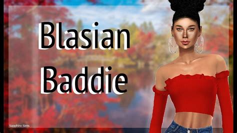 The Sims 4 Blasian Baddie W Cc Links Sapphire Sims Youtube