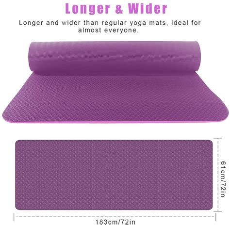 yoga mat non slip fitness exercise mat high density padding to avoid sore knees perfect for