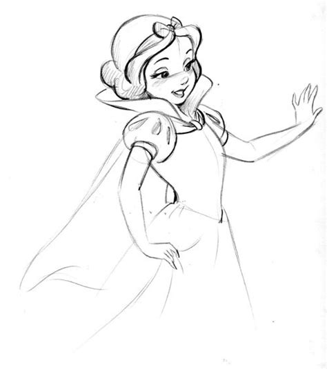 Snow White Pencil Drawing