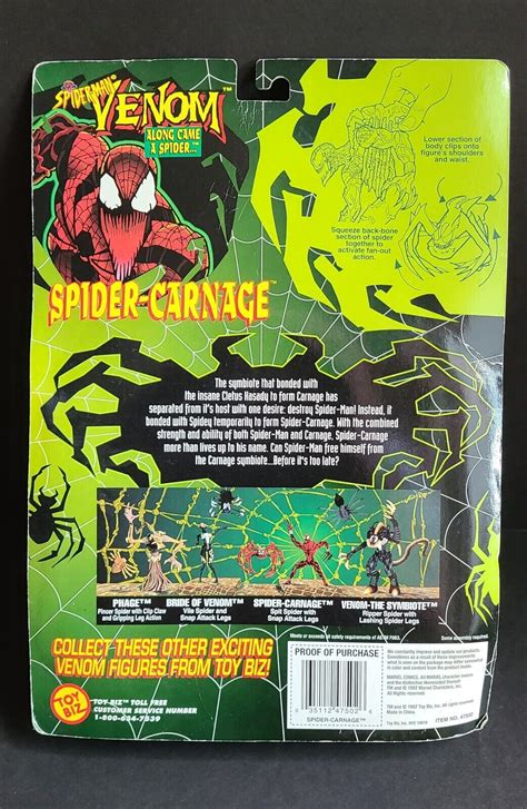 Spider Man Venom Spider Carnage Along Came A Spider Action Figure Toy