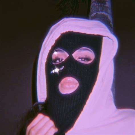 Put Ur Mask On💨 Thug Girl Mask Aesthetic Mask Photoshoot