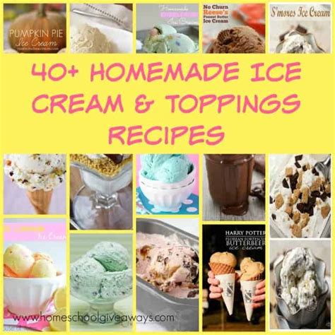 40 Homemade Ice Cream Recipes And Toppings