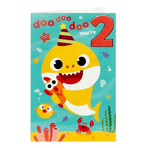 Buy Baby Shark 2nd Birthday Card For Gbp 099 Card Factory Uk