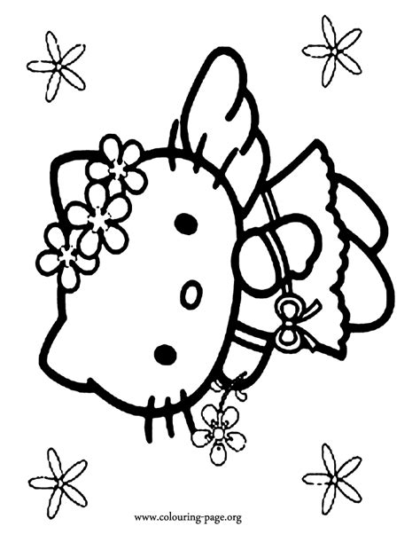 Hello Kitty Angel Coloring Pages