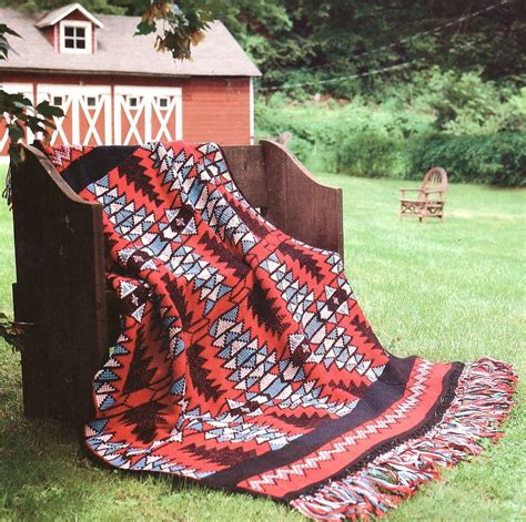 Native American Vibrations Afghan Crochet Pattern Indian