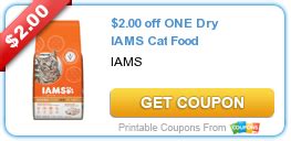 Pet cat food bags & iams 16 lb. $2.00 off ONE Dry IAMS Cat Food #coupon | Cat food, Iams ...