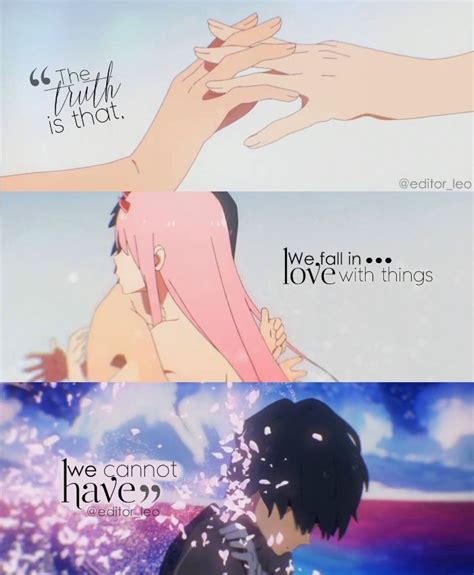 Anime Darling In The Franxx Anime Quotes Anime Edits Love Quotes