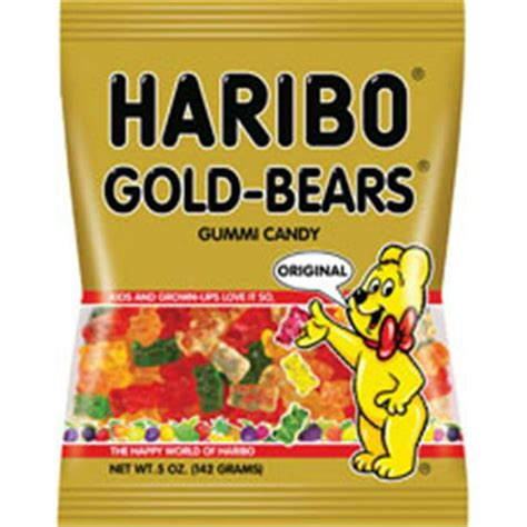 Haribo Gold Bears Gummi Candy Lemon Orange Pineapple Raspberry