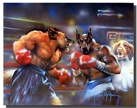 Boxing Dogs Poster Animal Posters Dog Posters