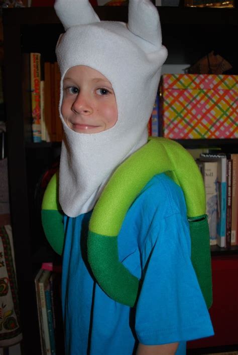 Adventure Time Finn Costume Backpack Functional With Zipper Opening