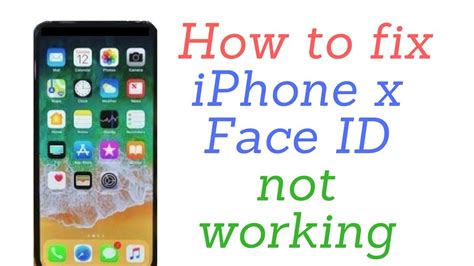 How To Fix Iphone X Face Id Not Working Youtube