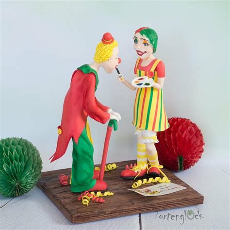 Partytime Clowns Decorated Cake By Martina Cakesdecor