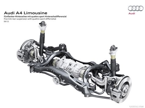 2016 Audi A4 Five Link Rear Suspension With Quattro Sport