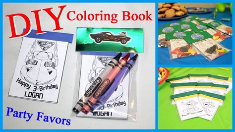 I've always admired watercolor painting. DIY- Coloring Book Party Favors - YouTube