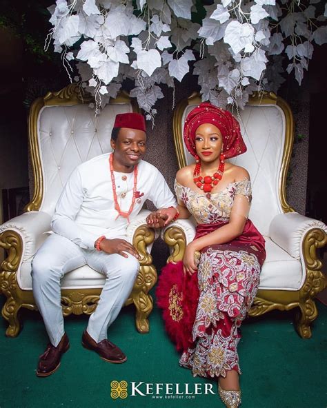 Classic Nigerian Couple Outfits Igbo Traditional Wedding Etsy Artofit