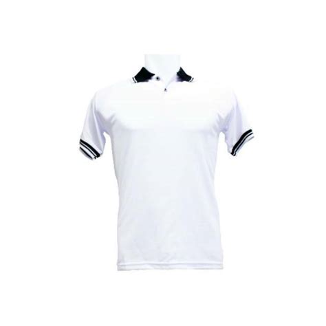 Yb Polo Shirt Kaos Kerah Putih Kombinasi Baju Pria Cowok Kaus Casual Polos Tangan Lengan Pendek