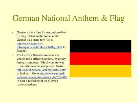 Ppt German National Anthem And Flag Powerpoint Presentation Free