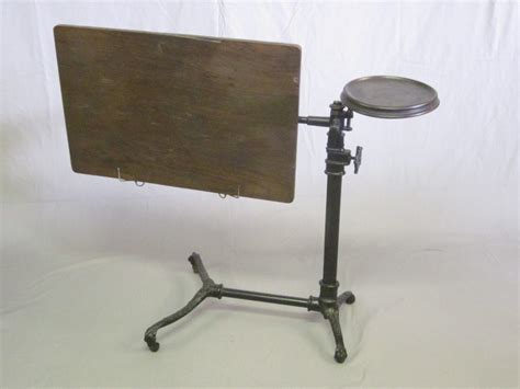 A Victorian Iron And Oak Adjustable Invalid Table Th July Denhams