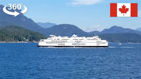 Drive Onto The Langdale Ferry In 360° On The Sunshine Coast Bc Canada