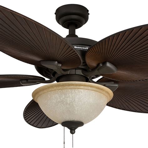 A fan often goes unnoticed and little thought is put into it because it does its job in the background. Honeywell Palm Island Ceiling Fan, Bronze Finish, 52 Inch ...