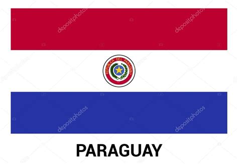Paraguay Flag In Official Colors Stock Vector Image By ©ibrandify 93973700