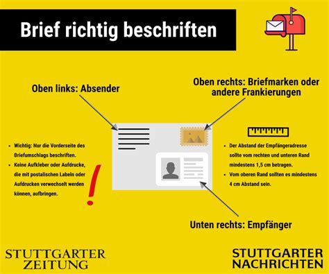 Brief Richtig Beschriften Mit Beispielen