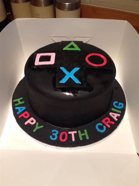 Playstation Choc Cake Playstation Cake Video Game Cakes Xbox Cake