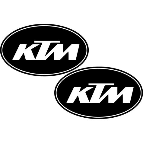 Ktm Logo Oval Die Cut Stickers Decals Decalshouse