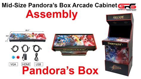 Midsize 27 Pandoras Box Arcade Cabinet Kit Assembly Youtube