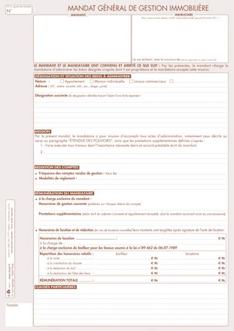 Modèle de lettre Exemple de mandat de gestion locative